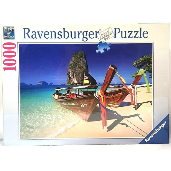 Ravensburger Phra Nang Beach Krabi Thailand JIGSAW PUZZLE 1000pc 27'x20" SEALED - Picture 1 of 6